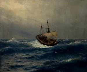 Tempestade no mar, 1887