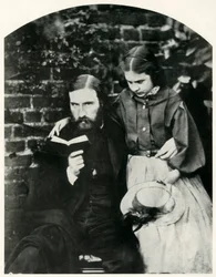George Macdonald e sua filha Lilia Scott MacDonald, c1863, 1948.