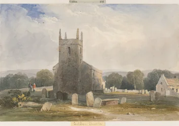 Igreja de Caldon: pintura em aquarela, nd [c1830-1840]