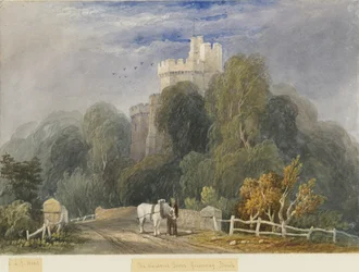 Greenway Bank - The &39;Warder&39;s Tower&39;: pintura em aquarela, sd [c1830-1840] (pintura)