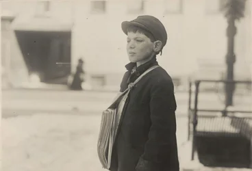 Tony Casale, «Bologna», 11 anos, vende jornais há 4 anos, Hartford, Connecticut, março de 1909