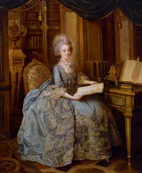 La Petite Reine ou Retrato de Madame Sophie, c.1770-74 (óleo sobre tela)
