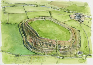 Old Oswestry (aguarela sobre papel)