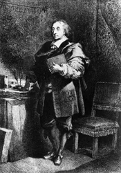 Blaise Pascal, matemático, físico e filósofo francês, c 1650