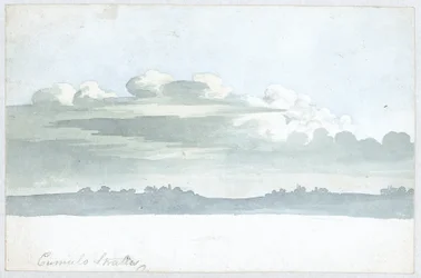 Estudo sobre nuvens por Luke Howard, c 1808-1811