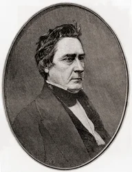 David Rice Atchison, da revista The Century Magazine, publicada em 1887 (gravura)