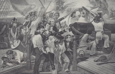 Morte de James Lawrence (litho)