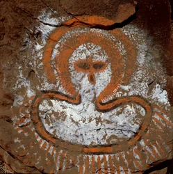 Representação de Wandjina (pintura rupestre), Austrália