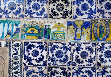Decoração de azulejos Majolica (século XVII), Patriarcado Armênio de Jerusalém, Cidade Velha de Jerusalém (Lista do Patrimônio Mundial da Unesco