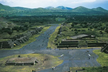 México, Bacia do México, Cidade do México, Teotihuacan (Cidade dos Deuses), Pirâmide da Lua e Avenida dos Mortos