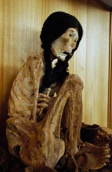 Múmia conhecida como Miss Chile, de San Pedro de Atacama, Chile, 500 a.C.