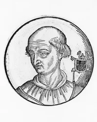 Retrato de Bento IX (Theophylactus III of Tusculum, cerca de 1012-circa 1056)