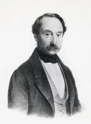Retrato de Francesco Rizzoli (1809-1880), político italiano, médico e cirurgião, gravura
