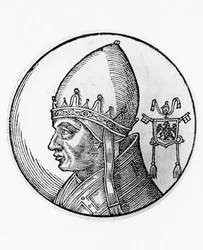 Retrato de Gregory IX (Ugolino dei Conti di Segni, circa 1170-1241)