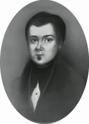 Retrato de Jacopo Ruffini (1805-1833), médico e patriota italiano, gravura