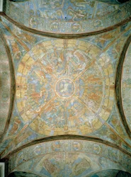 Cenas da Vida de Jesus, afresco da abóbada transversal, Braunschweig Catherdral, Alemanha