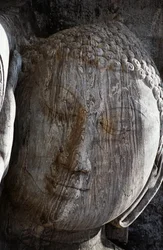Sri Lanka, Cidade Antiga de Polonnaruwa, Gal Vihara, estátua de Buda reclinada