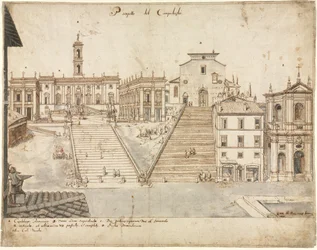 Dezoito vistas de Roma: O Campidoglio, 1665.