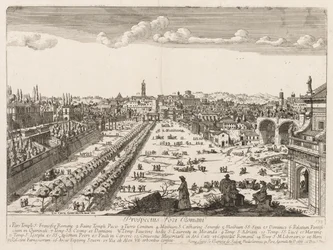 A vista do Roman LocURI Roma insignes [por sua vez], 1666.