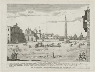 Vista do Lourum da cidade de Roma, 1666.