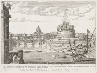 St. Anjo de "Vista da Insígnia da Cidade de Roma"