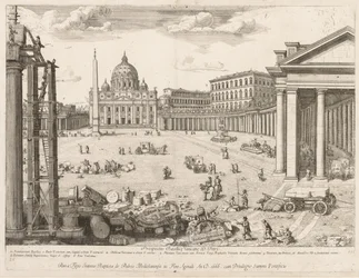 St. Peters Basílica em Roma, de perspectivas LocURI cidade insignes [por sua vez], 1666.