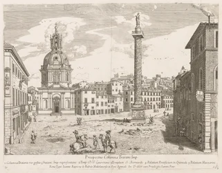 coluna de Trajano de perspectivas LocURI Roma insignes [por sua vez], 1666.