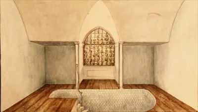 A Sala de Banho Frio em Aynhoe