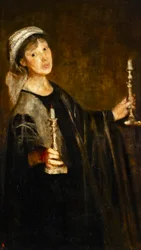 Autorretrato com velas, c.1906 (óleo sobre tela)
