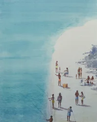 Praia em vista de pássaro, 2000