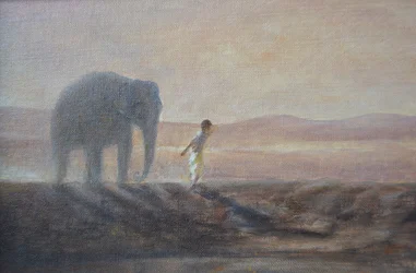 Rapaz e Elefante