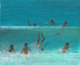 Crianças no Surf, 2015 (acrílico sobre tela)