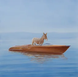 Burro em uma Riva, 2010 (acrílico sobre tela)