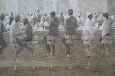 Almoço na obra-prima