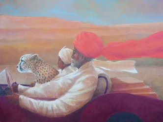 Maharaja, rapaz + chita