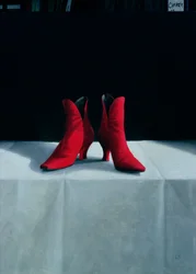 Red Boots, 1995 (acrílico a bordo)