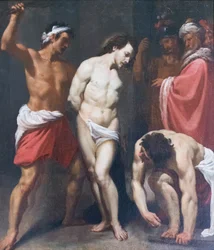 Flagelação de Cristo, Leonello Spada (óleo sobre tela)