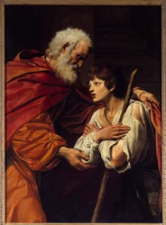 O regresso do filho pródigo. Pintura de Leonello Spada (1576-1622)
