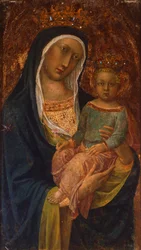 Madonna with Child de Lippo Vanni (activa de 1344 a 1375), Igreja Paroquial de Radicondoli, Siena