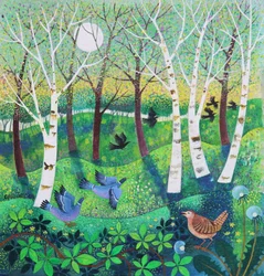 Birds on the Common, 2021 (acrílico sobre tela)