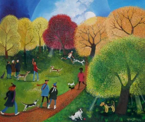 Diário Constitucional, 2015, (tintas acrílicas sobre papel)