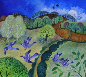 Flight,2009,(acrílicos sobre papel)