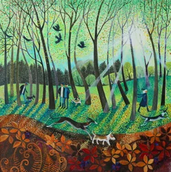 Morning Rays, 2016, (tintas acrílicas sobre papel)