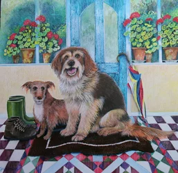 Tempo para Walkies, 2021, (acrílico sobre papel)