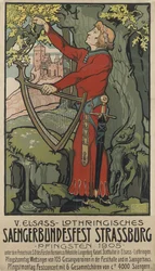 Festival de Cantores Saengerbundesfest Estrasburgo, 1905.