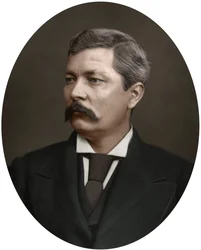 Henry Morton Stanley, explorador africano, 1880.