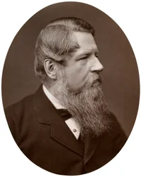 Direito Sir Sir Stafford Henry Northcote, Bart, MP, Chanceler do Tesouro, 1877.
