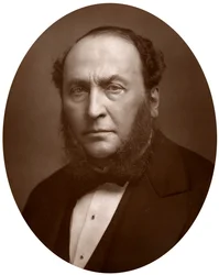 Sir Michael Costa, compositor e maestro britânico nascido na Itália, 1883.