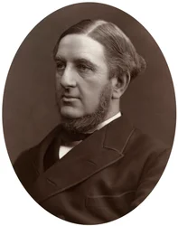Sir William Vernon Harcourt, conselheiro da Coroa, deputado, professor de Direito Internacional na Universidade de Cambridge, 1877.