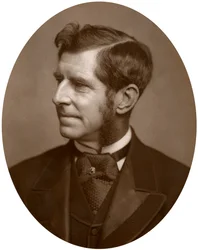 Vice-Almirante Sir John Edmund Commerell, KCB, VC, oficial da Marinha britânico, 1883.